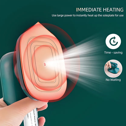 Mini Steamer & Iron: 2-in-1 Portable Travel Friendly