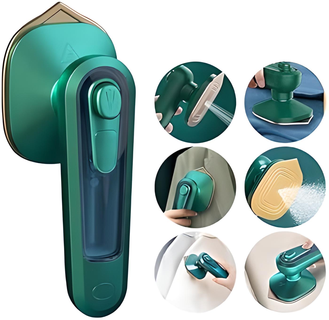 Mini Steamer & Iron: 2-in-1 Portable Travel Friendly