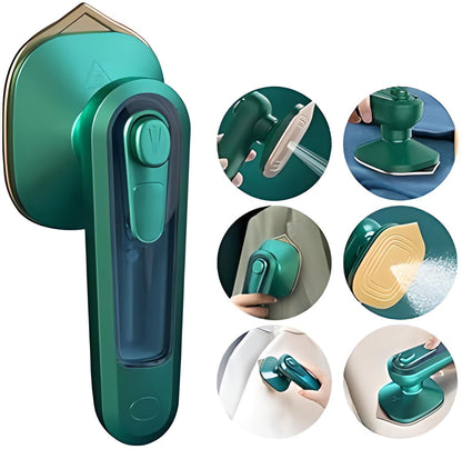 Mini Steamer & Iron: 2-in-1 Portable Travel Friendly